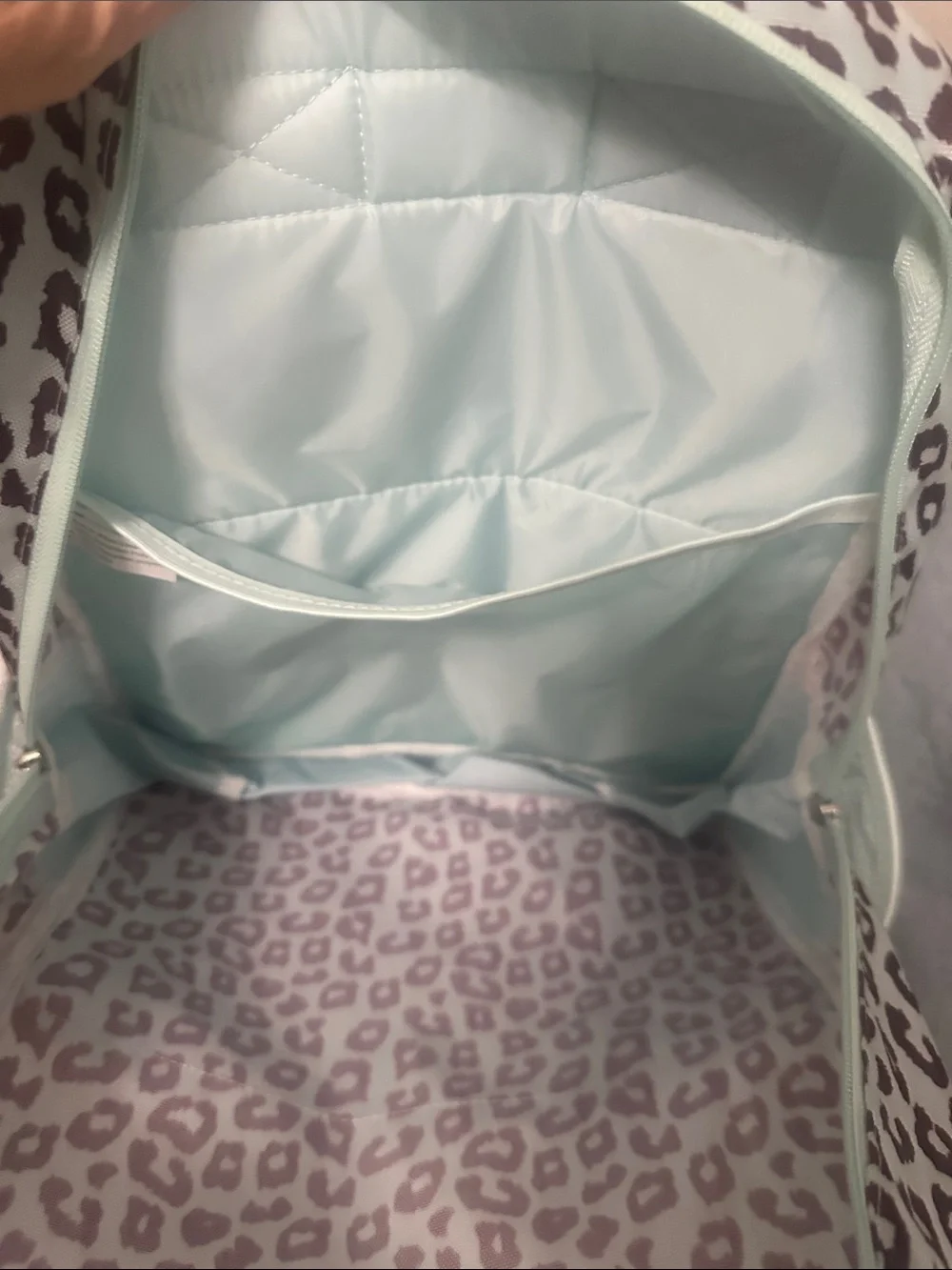 Mint Leopard Print Backpack NWT